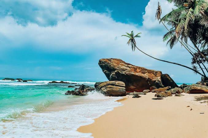 beautiful beach in Sri lanka